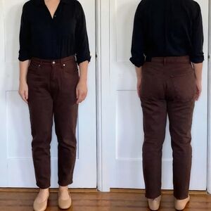 Everlane 26 Crop  Women's Dark Brown Skinny Jeans